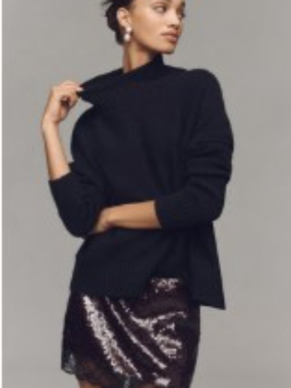 Anthropologie - Gretchen Cozy Mock Neck Sweater by Maeve